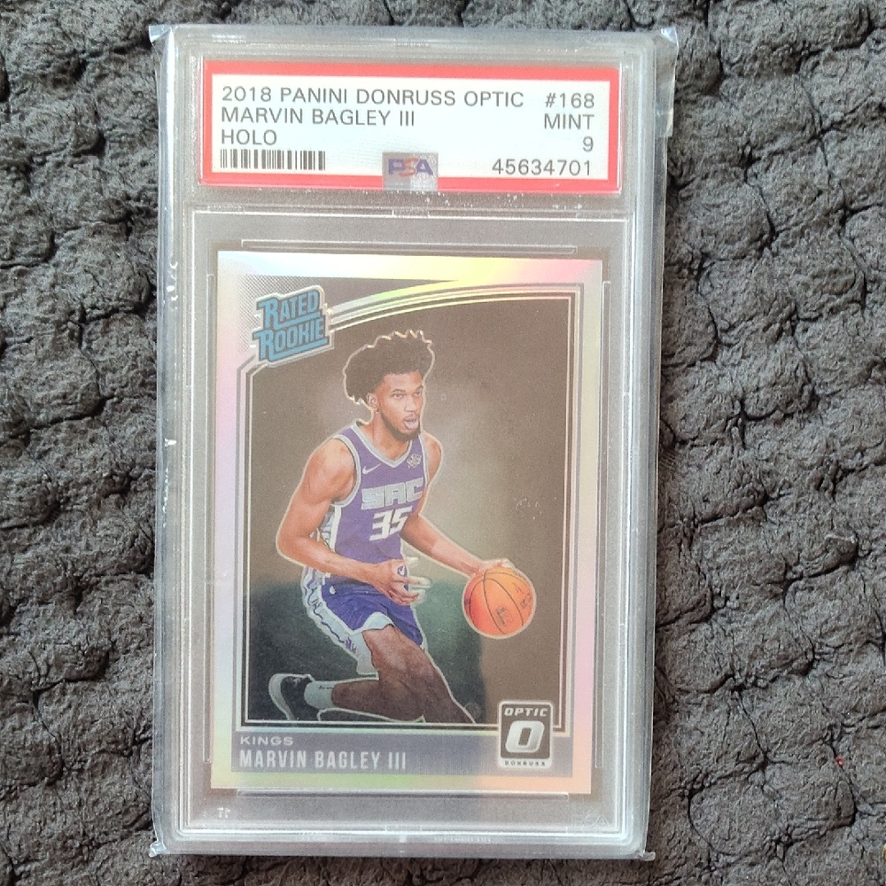 SOLD.....Panini Donruss Optic Marvin Bagley III Rookie Card - Graded